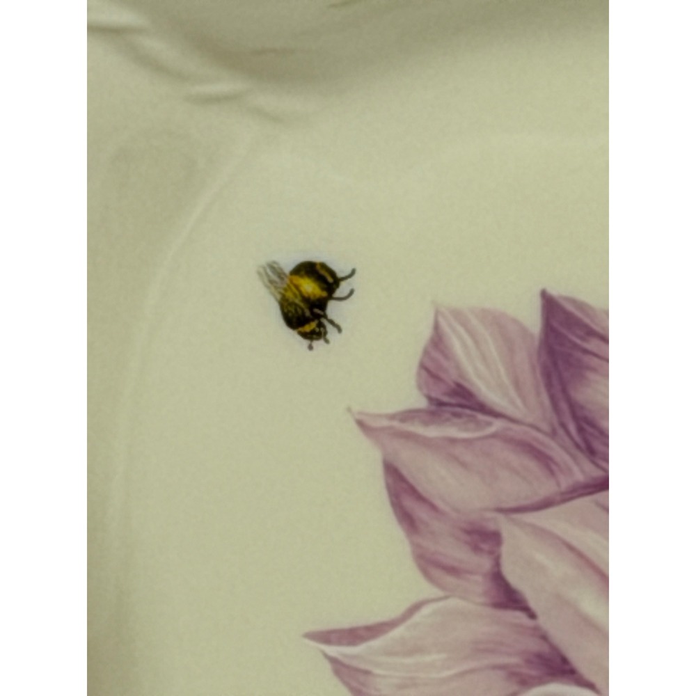 Lenox Morningside Cottage Sandwich Tray Floral Purple Tulip Gold Rim 14 3/8" - Picture 6 of 14